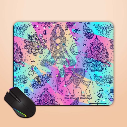 Colorful Rainbow Seamless Mouse Pad