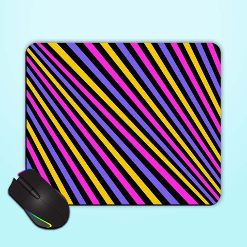 Diagonal Striped Pattern Mouse Pad Chachhi