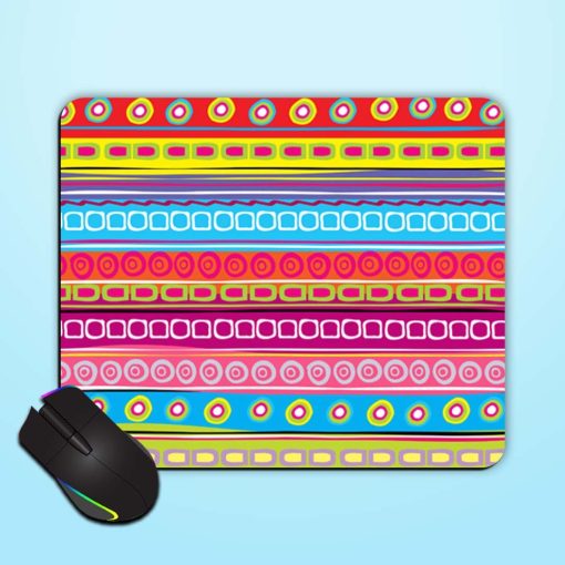 Colorful Strip Abstract Mouse Pad Chachhi