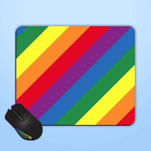 Lgbt Diagonal Stripe Mouse Pad Chachhi