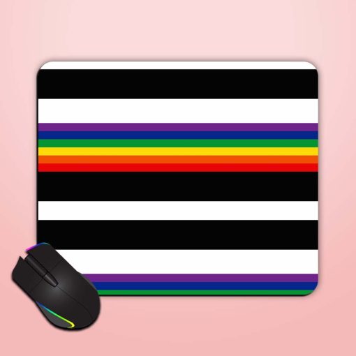 Rainbow Horizontal Striped Mouse Pad Chachhi