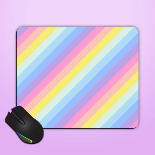 Geometric Striped Background Mouse Pad Chachhi