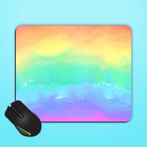 Rainbow Abstract Grunge Mouse Pad Chachhi