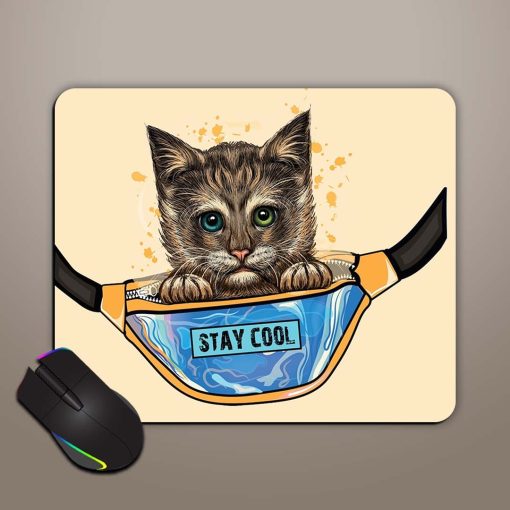 Cute Cat Yellow Mouse Pad Chachhi