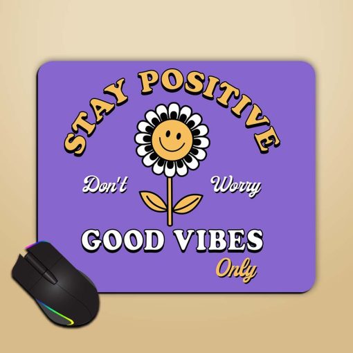 Retro Positive Flower Mouse Pad Chachhi