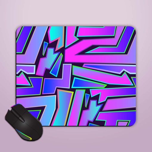 Abstract Seamless Geometric Mouse Pad Chachhi