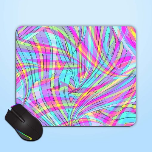 Bright Digital Psychedelic Mouse Pad Chachhi