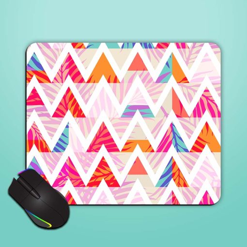 Abstract Triangle Background Mouse Pad Chachhi