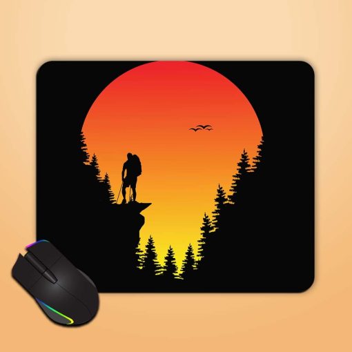 Hiking Sun Adventure Mouse Pad Chachhi