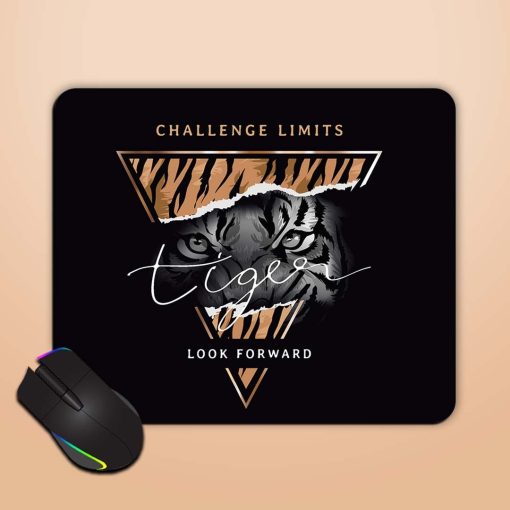 Tiger Slogan Black Mouse Pad Chachhi