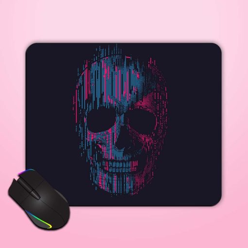 Skull Illustration Tee Mouse Pad Chachhi