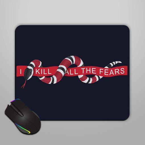 Typography Slogan Snake Mouse Pad Chachhi