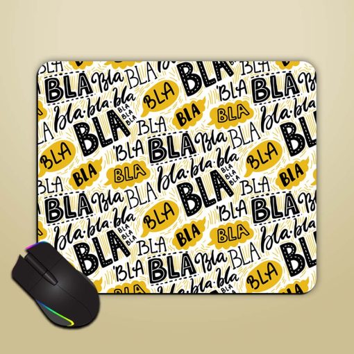 Bla Seamless Pattern Mouse Pad Chachhi