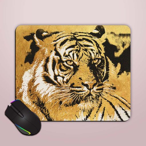 Modern Painting Tiger Mouse Pad Chachhi