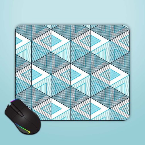 Geometric Cubes Abstract Mouse Pad Chachhi