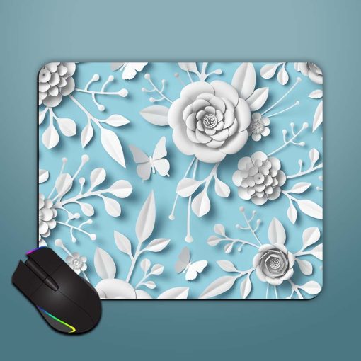 3D Rendering White Mouse Pad Chachhi