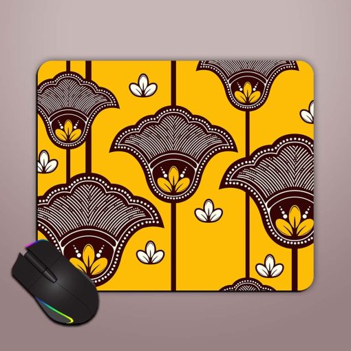 Flower African Seamless Mouse Pad Chachhi