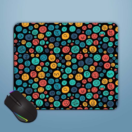 Cryptocurrency Financial Items Mouse Pad Chachhi