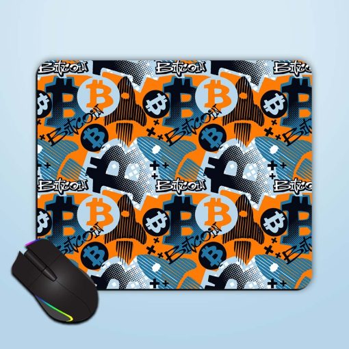 Bitcoin Doodle Style Mouse Pad Chachhi