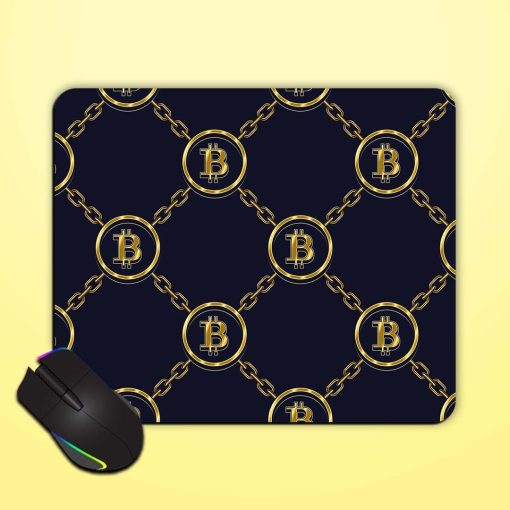 Seamless Background Gold Mouse Pad Chachhi