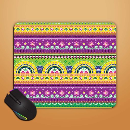 Jingle Trucks Pattern Mouse Pad Chachhi