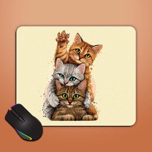 Cats Wall Sticker Mouse Pad