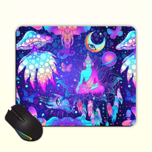 Psychedelic Vector Pattern Mouse Pad Chachhi