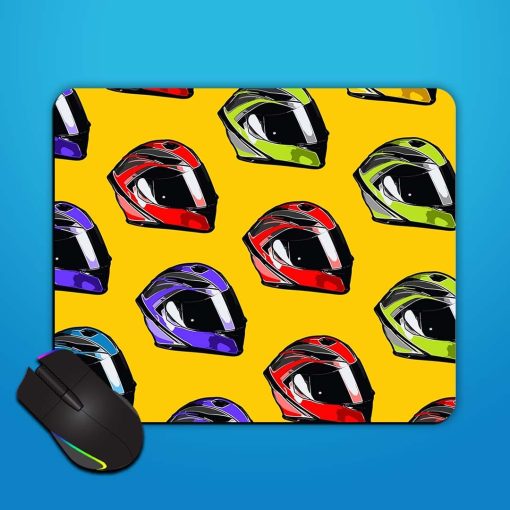 Cool Helmet Pattern Mouse Pad Chachhi