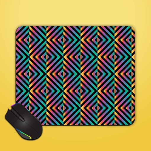 Seamless Colorful Geometric Mouse Pad Chachhi