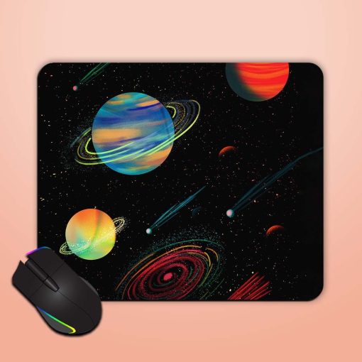 Galaxy And Planets Mouse Pad Chachhi