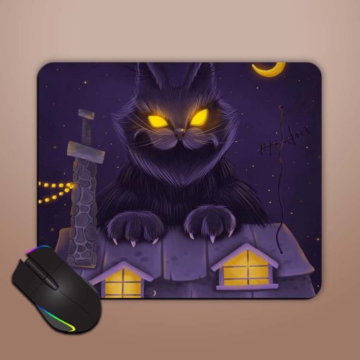 Halloween Cat Mouse Pad Chachhi