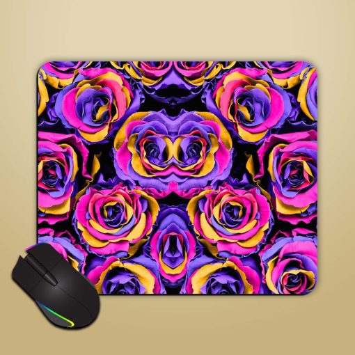 Purple Color Roses Mouse Pad Chachhi