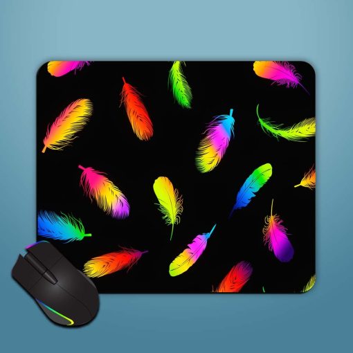 Neon Feather Mouse Pad Chachhi