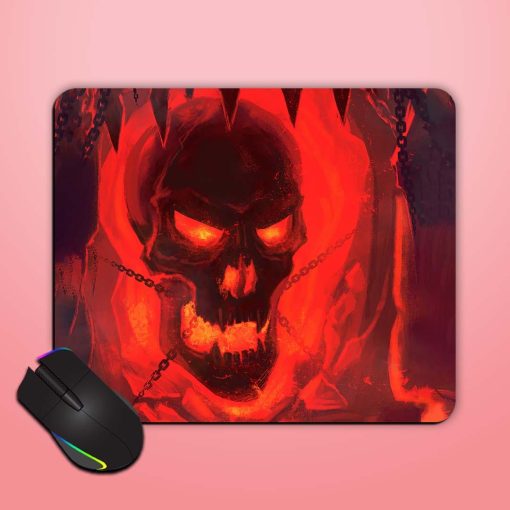 Skull Fire Mouse Pad Chachhi