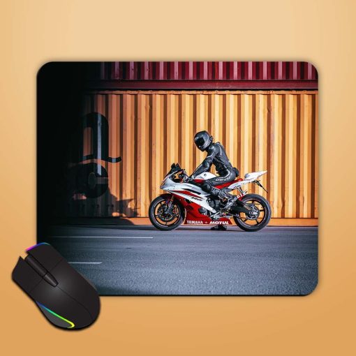 Bike Rider Mouse Pad