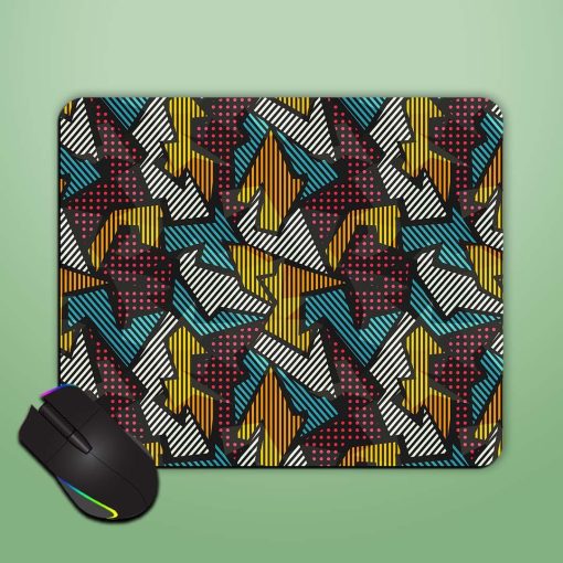 Colored Geometric Seamless Mouse Pad Chachhi