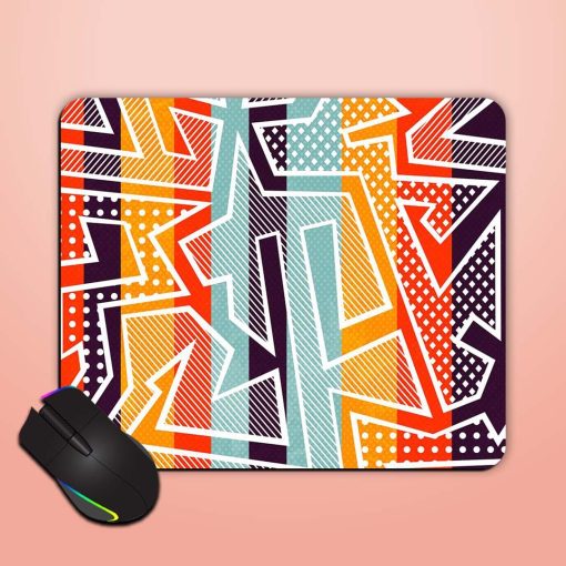 Colored Stripes Seamless Mouse Pad Chachhi