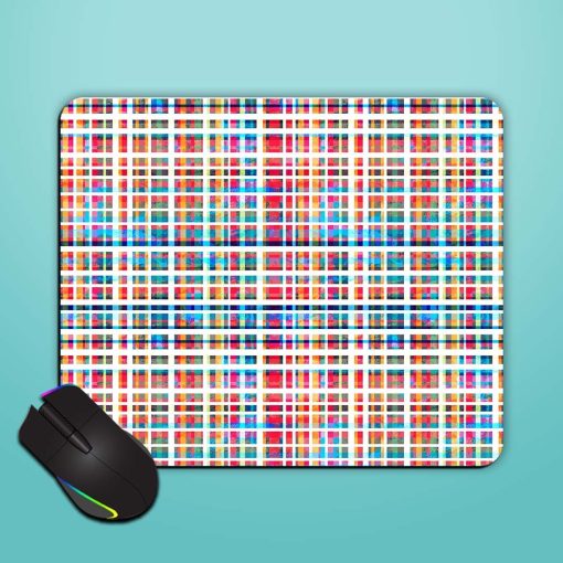 Colorful Grid Seamless Mouse Pad Chachhi