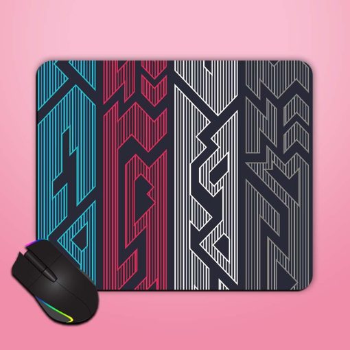 Geometric Seamless Pattern Mouse Pad Chachhi