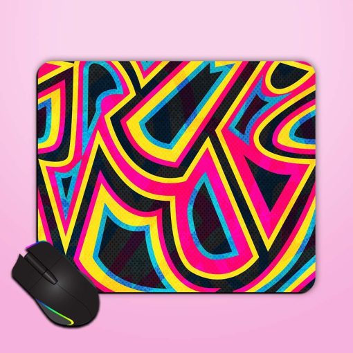 Graffiti Geometric Seamless Mouse Pad Chachhi