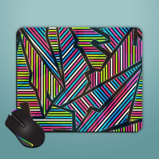 Neon Geometric Seamless Mouse Pad Chachhi