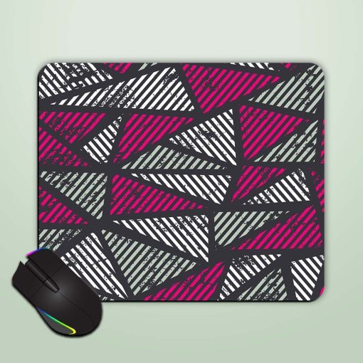 Pink Triangle Seamless Mouse Pad Chachhi