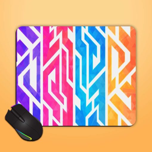 Rainbow Color Geometric Mouse Pad Chachhi