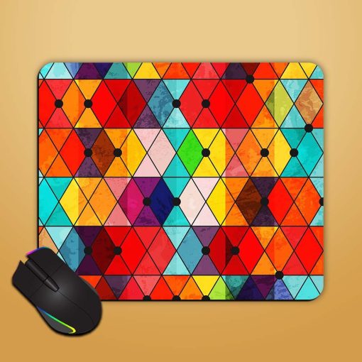 Rainbow Color Mosaic Mouse Pad Chachhi