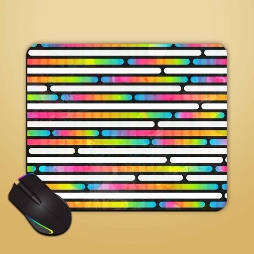 Rainbow Color Stripes Mouse Pad Chachhi