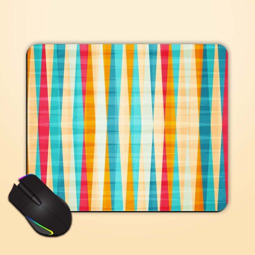 Rainbow Rhombus Seamless Mouse Pad Chachhi