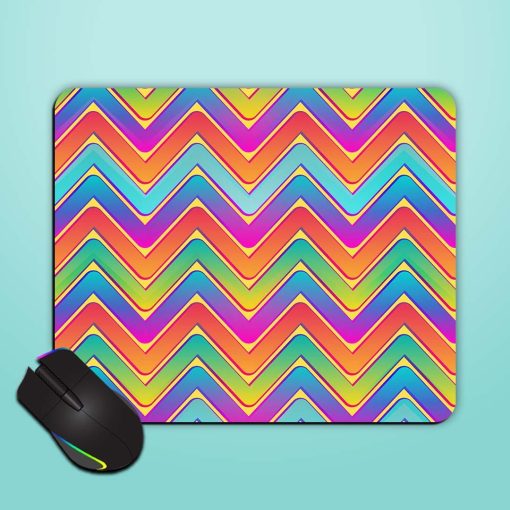 Rainbow Waves Seamless Mouse Pad Chachhi