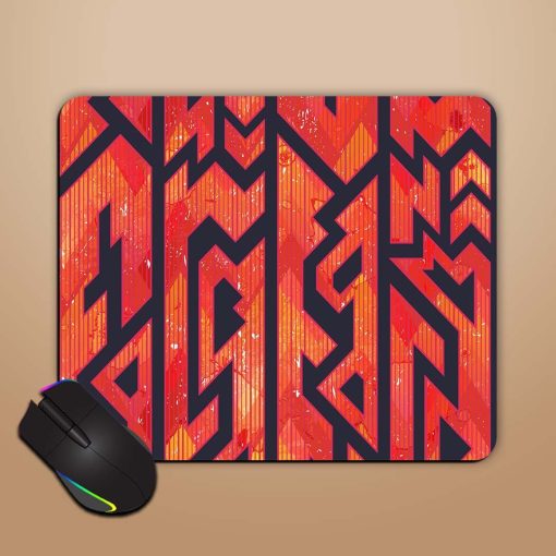 Red Color Tribal Mouse Pad Chachhi