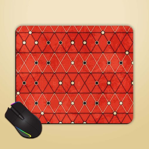 Red Mosaic Seamless Mouse Pad Chachhi