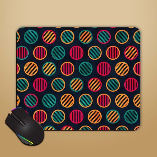 Retro Circle Seamless Mouse Pad Chachhi